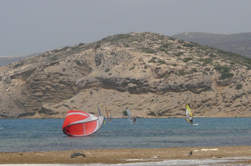 Prasonisi - raj dla surferów na południu Rodos