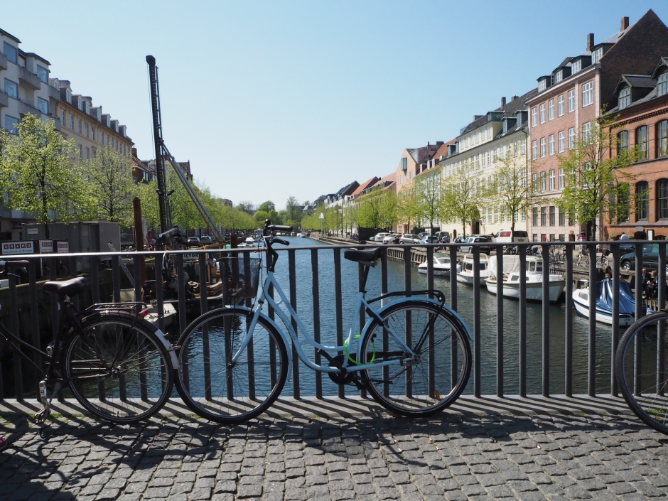 Rowery na moście w Kopenhadze