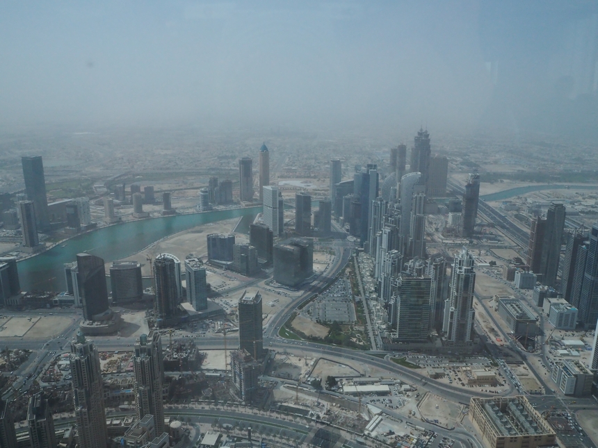 Widok z Burj Khalifa, Dubaj