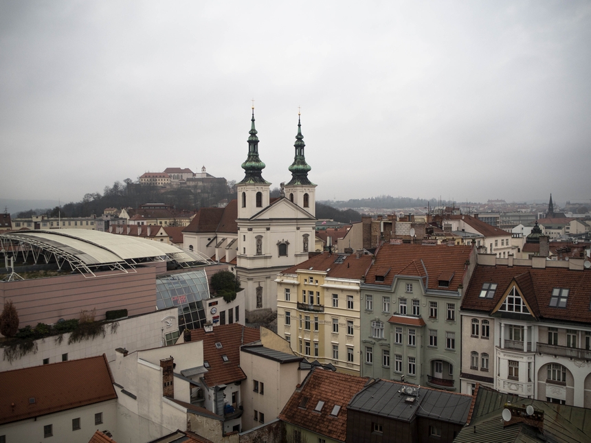 Brno - widok na miasto z Wieży Ratuszowej