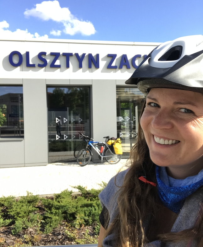 Olsztyn - początek rowerowej wyprawy szlakiem Green Velo