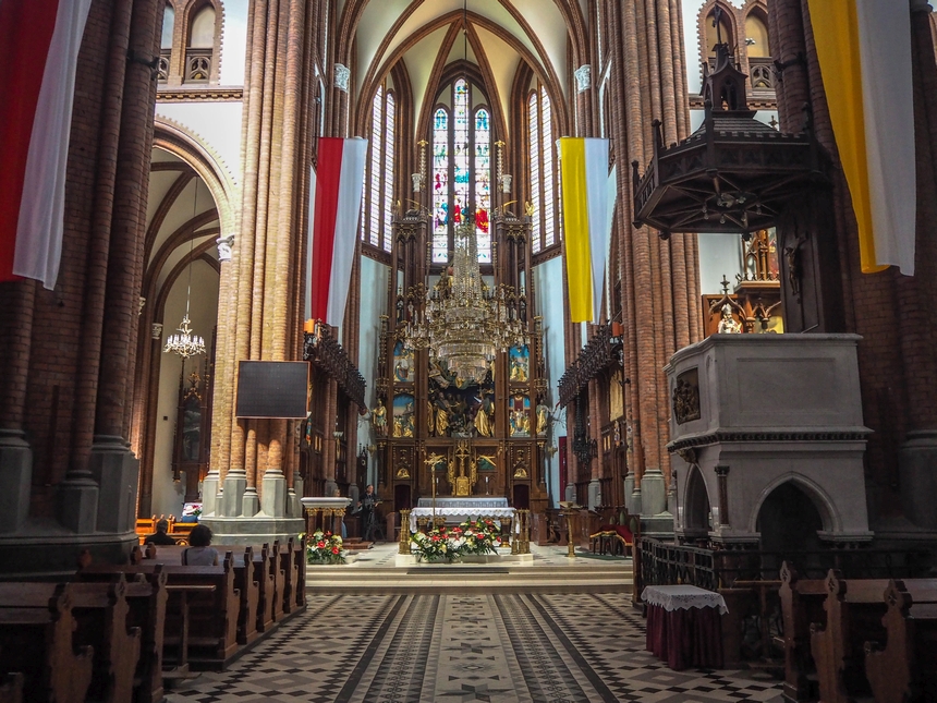 Wnętrze Bazyliki Katedralnej w Białymstoku