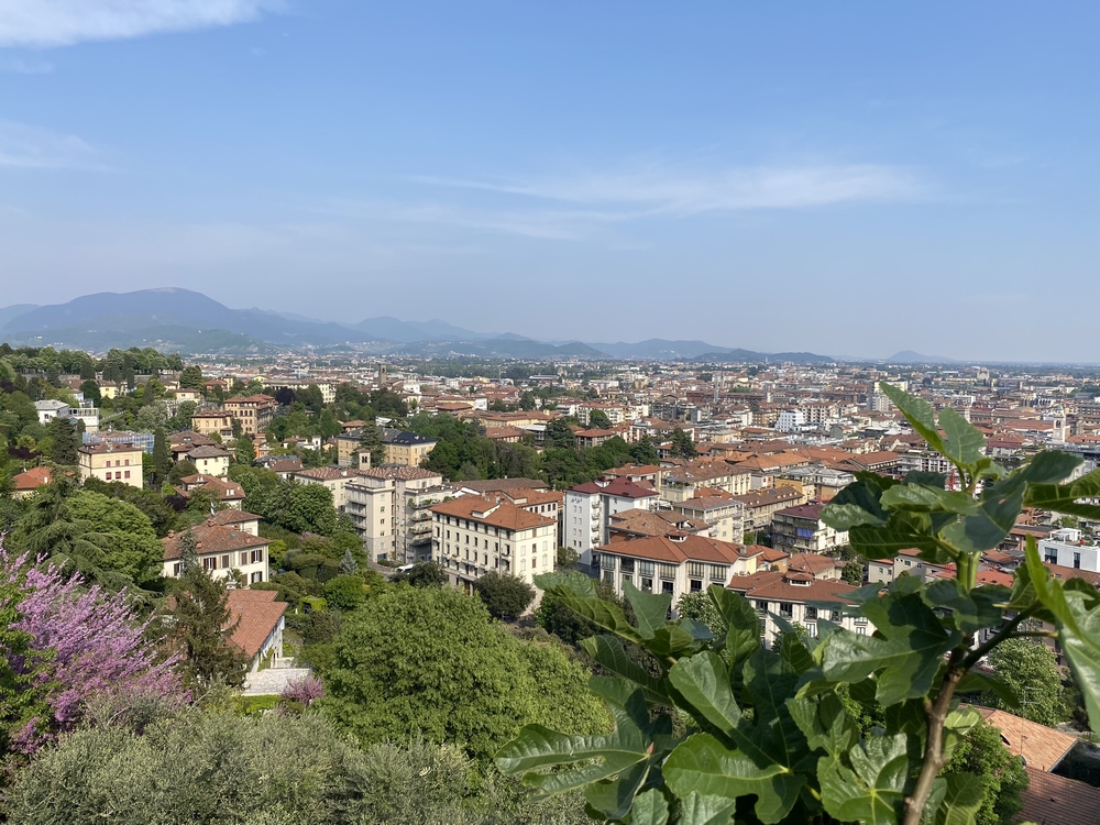 Widok na Bergamo z Porta San Giacomo
